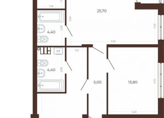 Продам трехкомнатную квартиру, 95.4 м2, Свердловская область, Комсомольская улица, 45/11