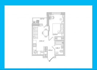 Продается 1-комнатная квартира, 35.7 м2, деревня Новосаратовка, улица Первых, 4к7