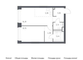 Продаю 1-ком. квартиру, 47.5 м2, Москва, ЗАО, жилой комплекс Нова, к3