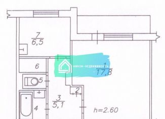 Продам 1-комнатную квартиру, 29 м2, Красноярск, улица Чернышевского, 67, Центральный район