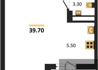 Продажа квартиры студии, 39.7 м2, Воронежская область