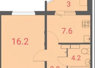 Продается 1-комнатная квартира, 32.4 м2, деревня Жилина, улица Естина, 7