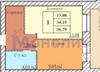 1-ком. квартира на продажу, 36.8 м2, Ярославль, 2-й Норский переулок, 8