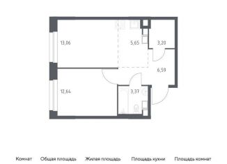 Продам 1-комнатную квартиру, 44.5 м2, Москва, жилой комплекс Эко Бунино, 13