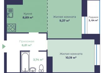 Продаю 2-комнатную квартиру, 40.3 м2, Ярославская область