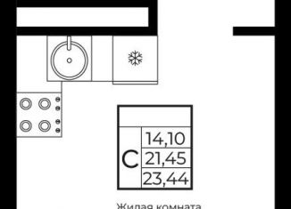 Продажа квартиры студии, 23.4 м2, Краснодар, Прикубанский округ, жилой комплекс Европа Клубный Квартал 9, лит4