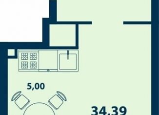 Продажа 1-комнатной квартиры, 34.4 м2, Республика Башкортостан