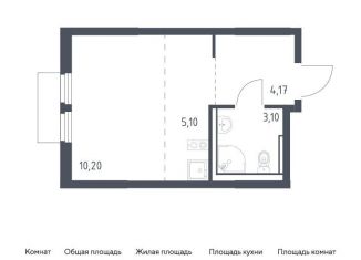 Продаю квартиру студию, 22.6 м2, Московская область, микрорайон Пригород Лесное, к18