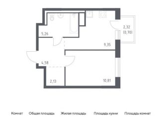 Продаю 1-комнатную квартиру, 32.8 м2, деревня Лаголово, жилой комплекс Квартал Лаголово, 1