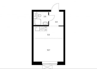 Продам квартиру студию, 21.7 м2, Москва, метро Бибирево