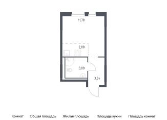 Продам квартиру студию, 22.4 м2, Ленинградская область, Невская Долина, 1.3