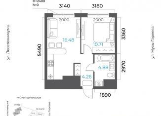 Продам 2-ком. квартиру, 36.3 м2, Уфа, Октябрьский район