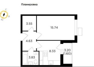 Продажа 1-комнатной квартиры, 37.7 м2, Апрелевка, жилой комплекс Весна, к3, ЖК Весна