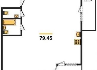 Продам 1-комнатную квартиру, 79.4 м2, Новосибирск, Дачное шоссе, 12Г, ЖК Флора и Фауна