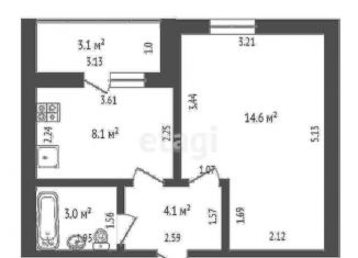 Продаю 1-комнатную квартиру, 33 м2, Орёл, Артельный переулок, 28, ЖК Артельный