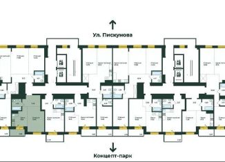 Продам 1-комнатную квартиру, 41.2 м2, Иркутск, улица Пискунова, 136, ЖК Семья