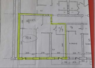 Продаю 3-ком. квартиру, 72 м2, поселок Персиановский, улица Мира, 1с5