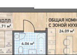 Квартира на продажу студия, 35.9 м2, Екатеринбург, улица Шейнкмана, 60, ЖК Свобода Резиденс