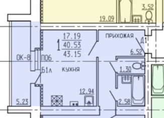 1-комнатная квартира на продажу, 41 м2, село Бокино, Дорожный переулок, 42