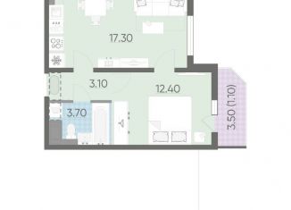 Продажа 1-комнатной квартиры, 37.6 м2, Санкт-Петербург, ЖК Цивилизация