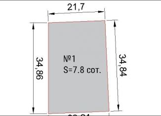 Продается участок, 7.8 сот., коттеджный посёлок Массив Никольское