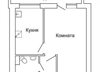 Квартира в аренду студия, 48 м2, рабочий посёлок Киевский, рабочий посёлок Киевский, 22А