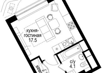 Продажа 1-комнатной квартиры, 26.3 м2, Москва, Басманный район