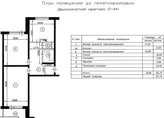 Сдается двухкомнатная квартира, 57.7 м2, Москва, улица Маршала Голованова, метро Марьино