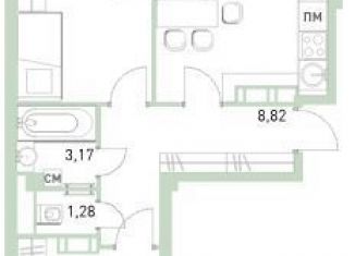 3-ком. квартира на продажу, 55 м2, Балашиха, жилой комплекс Столичный, к23, ЖК Столичный