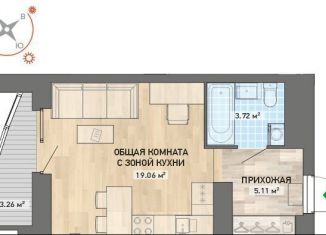 Продам квартиру студию, 31.2 м2, Екатеринбург, ЖК Просторы