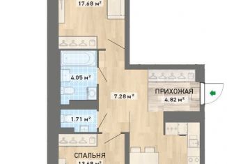Продажа 2-ком. квартиры, 72.7 м2, Екатеринбург, ЖК Просторы