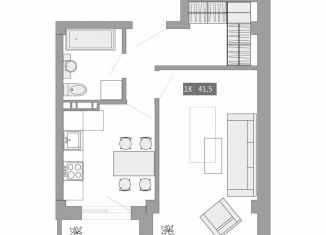 Продам 1-ком. квартиру, 41.5 м2, Приморский край, улица Острякова, 37А