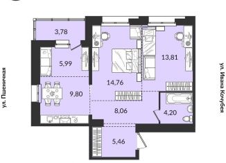 Продается 3-комнатная квартира, 65.9 м2, Иркутск, Правобережный округ