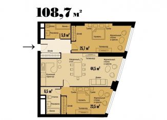 Продам трехкомнатную квартиру, 109 м2, Москва, район Ростокино, проспект Мира, 188Бк1