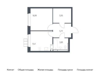 Однокомнатная квартира на продажу, 36 м2, Москва, жилой комплекс Алхимово, 15