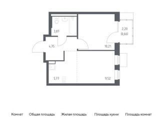 Продам 2-комнатную квартиру, 37.1 м2, Москва, жилой комплекс Подольские Кварталы, к3