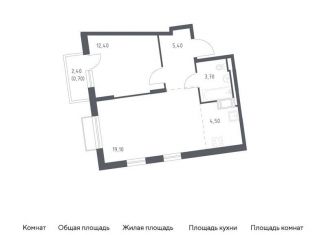 Продам однокомнатную квартиру, 45.8 м2, Санкт-Петербург, жилой комплекс Курортный квартал, 6
