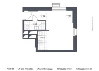 Продается квартира студия, 26.5 м2, Московская область, жилой комплекс Спутник, к14