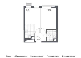 Продается 1-ком. квартира, 35.2 м2, Московская область, жилой комплекс Спутник, к15