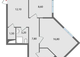 Продам четырехкомнатную квартиру, 90.6 м2, Липецкая область, улица Ф.С. Игнатьева, 33к1