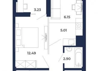 Продается 2-комнатная квартира, 39 м2, рабочий поселок Маркова