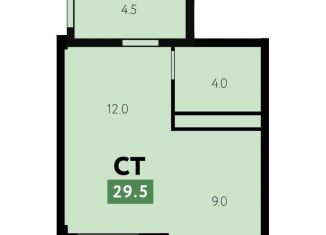 Продаю квартиру студию, 24.4 м2, Адыгея, Шоссейная улица, 70/1к4