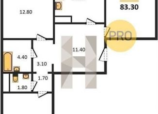 Продажа 3-комнатной квартиры, 83.3 м2, Воронежская область