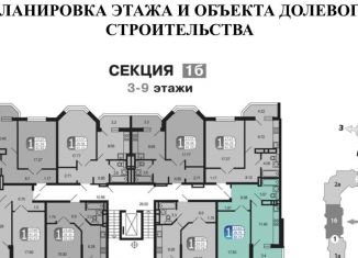Продается однокомнатная квартира, 42 м2, рабочий посёлок Тучково, Москворецкая улица, вл2к2, ЖК Москворецкий