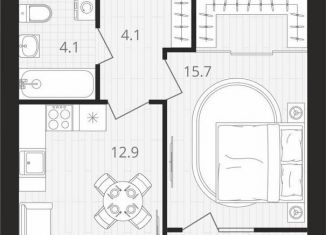 Продам 1-комнатную квартиру, 40.3 м2, посёлок Мичуринский, Выставочная улица