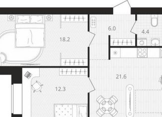 Продажа 2-ком. квартиры, 62.5 м2, Брянская область, Выставочная улица