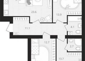 Продаю 3-комнатную квартиру, 85.2 м2, Брянская область, Выставочная улица