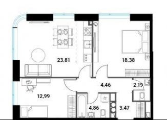 Продаю 2-комнатную квартиру, 70.7 м2, Москва, жилой комплекс Инноватор, кБ, ЗАО