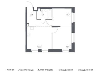 Продается 2-ком. квартира, 53.8 м2, Москва, жилой комплекс Эко Бунино, 13