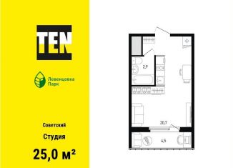 Продажа квартиры студии, 25 м2, Ростов-на-Дону, улица Ткачёва, 9/1